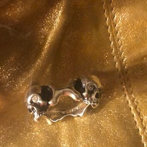 Stephen Webster genuine diamond skull ring